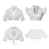 Women's Bavarian Oktoberfest Costume Ladies Traditional Dirndl Blouse Beer Garden Crop Top for Bavarian Oktoberfest