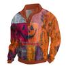 Men's Halloween Printed Corduroy Button Shirt