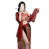 New antique Dunhuang Feitian Exotic Hanfu Uniform Suit Sex Underwear Sexy Printed Perspective Belly Pocket