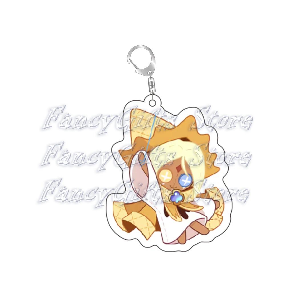 

Lovely Cartoon Game Cookie Chibis Keychains for Accessories Bag Shadow Milk Pure Vanilla Keyrings Jewelry Fans Gamer Girls Gifts