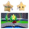Cute Mushroom Mario Plush Star Hanging Pendant Yellow Cartoon Stuffed Toy