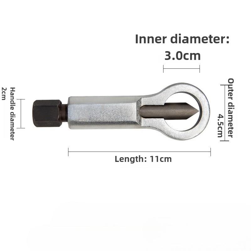4PCS Heavy-Duty Nut Splitter Tool Set Broken Damaged Corroded Stuck Screw Nut Removal Splitting Tools Stuck Rusted Nut Breaker