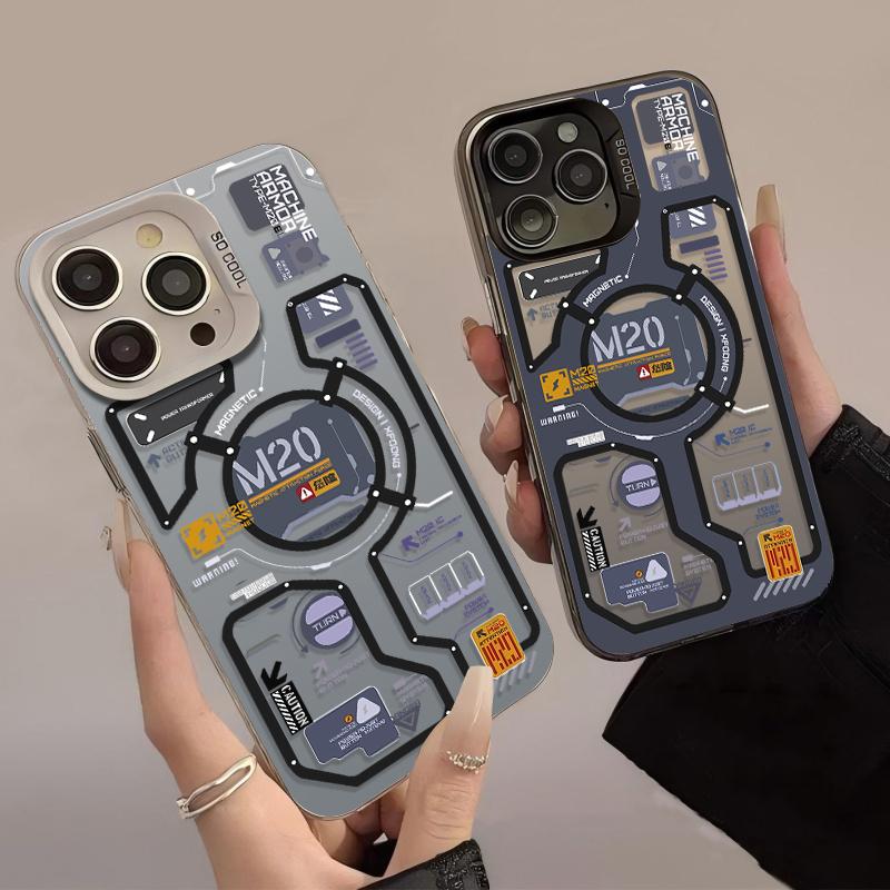 Luxury Circuit Label Phone Case For IPhone 17 17E 16E 16 15 14 13 12 11 Pro Max 16 Plus Bumper Shockproof Hard Cover Cases