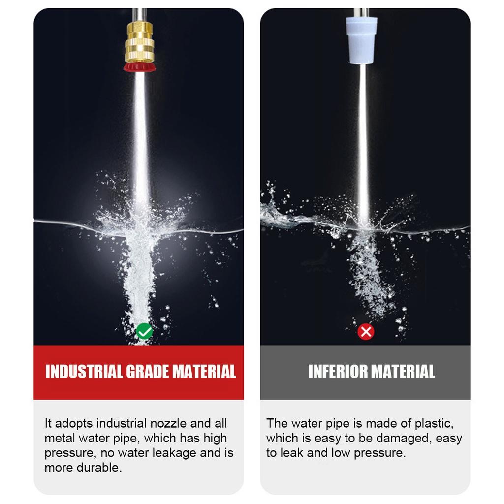 12V 120W High Pressure Cordless Car Washer Electric Water Spray Guns Foam Nozzle Auto Cleaning USB Rechargeable Water Cleaner