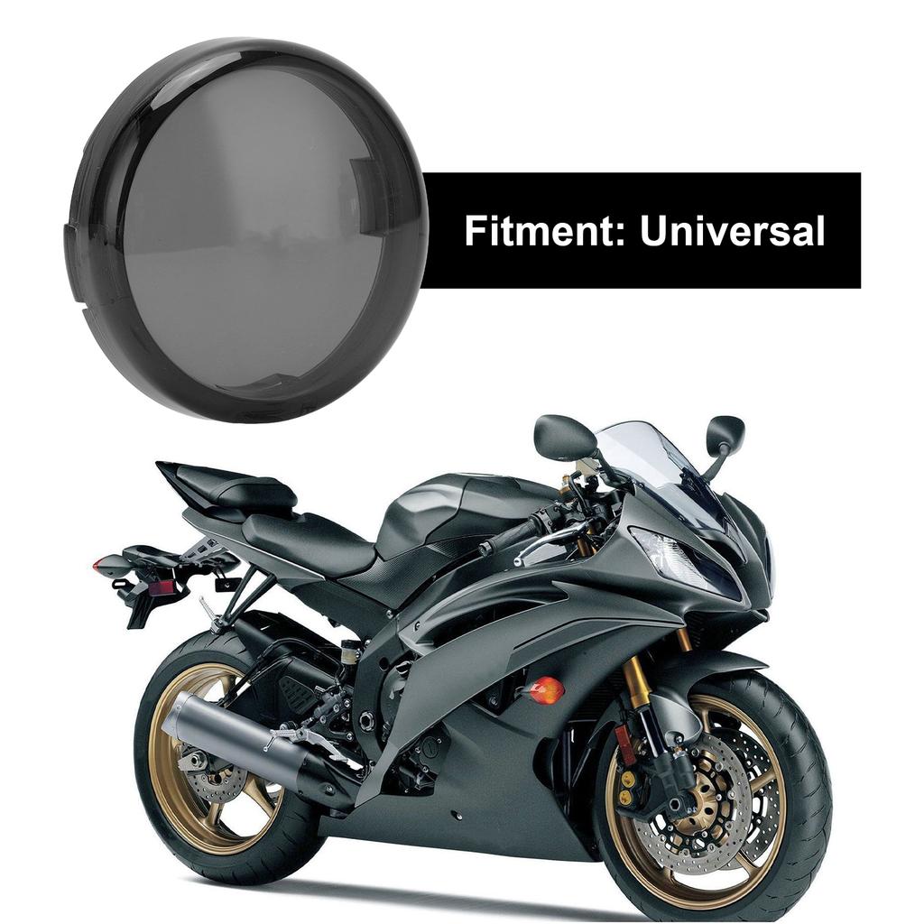4pcs 6cmCelsius2.36in Motorcycle Turn Signal Light Lens Cover ABS Motorbike Accessories