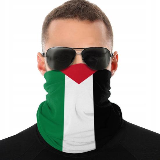 Palestine National Flag Bandana Half Coverage Breathable Face-Cover for Cycling Fishing Riding Outdoor Sun Protection Bandana Scarf Accessories
