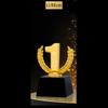 Creative Electroplated Resin Trophy, Crystal Base , Dance , Music , Sports, Competition Awards, Customized, Home Decoration, 1Pc