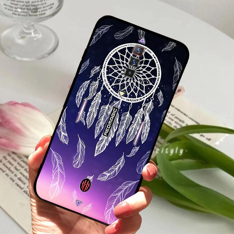 For ZTE Nubia Red Magic 6 Case Shockproof Soft TPU Silicone Phone Cover For ZTE Nubia Red Magic 6S Pro Capa Cartoon RedMagic 6