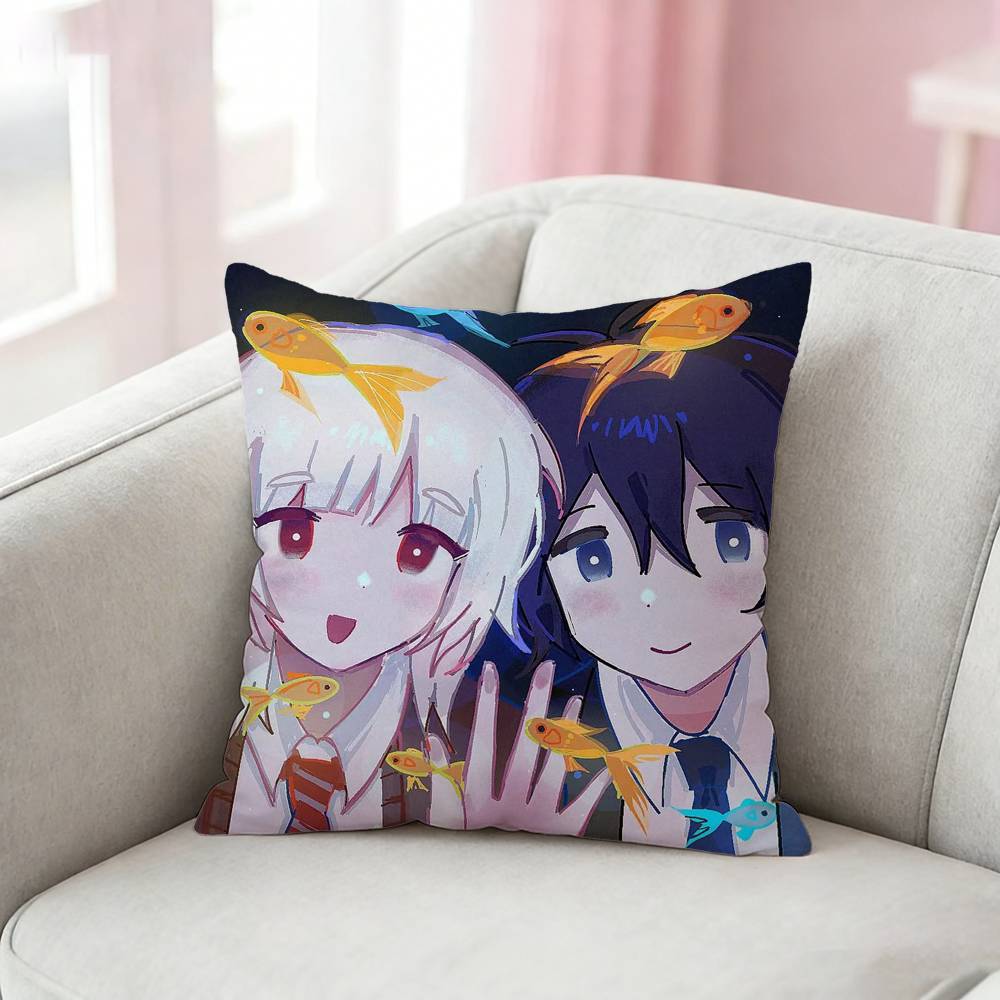 Anime SSaihate Station Pillow Case Pattern Printed Pillowcase For Living Room Sofa Cushion Cover