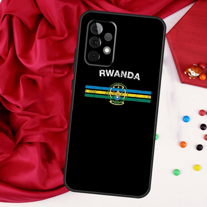 Rwanda Flag Coat Of Arms For Samsung Galaxy A26 A05 A06 A16 A54 A34 A14 A22 A32 A52 A55 A35 A15 A53 A13 A56 A36 Case