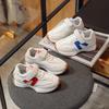 Children's Sports Shoes Korean Version Breathable Male and Female Classmates 2025 Spring and Autumn New Dad Shoes Fashion Leather White Shoes