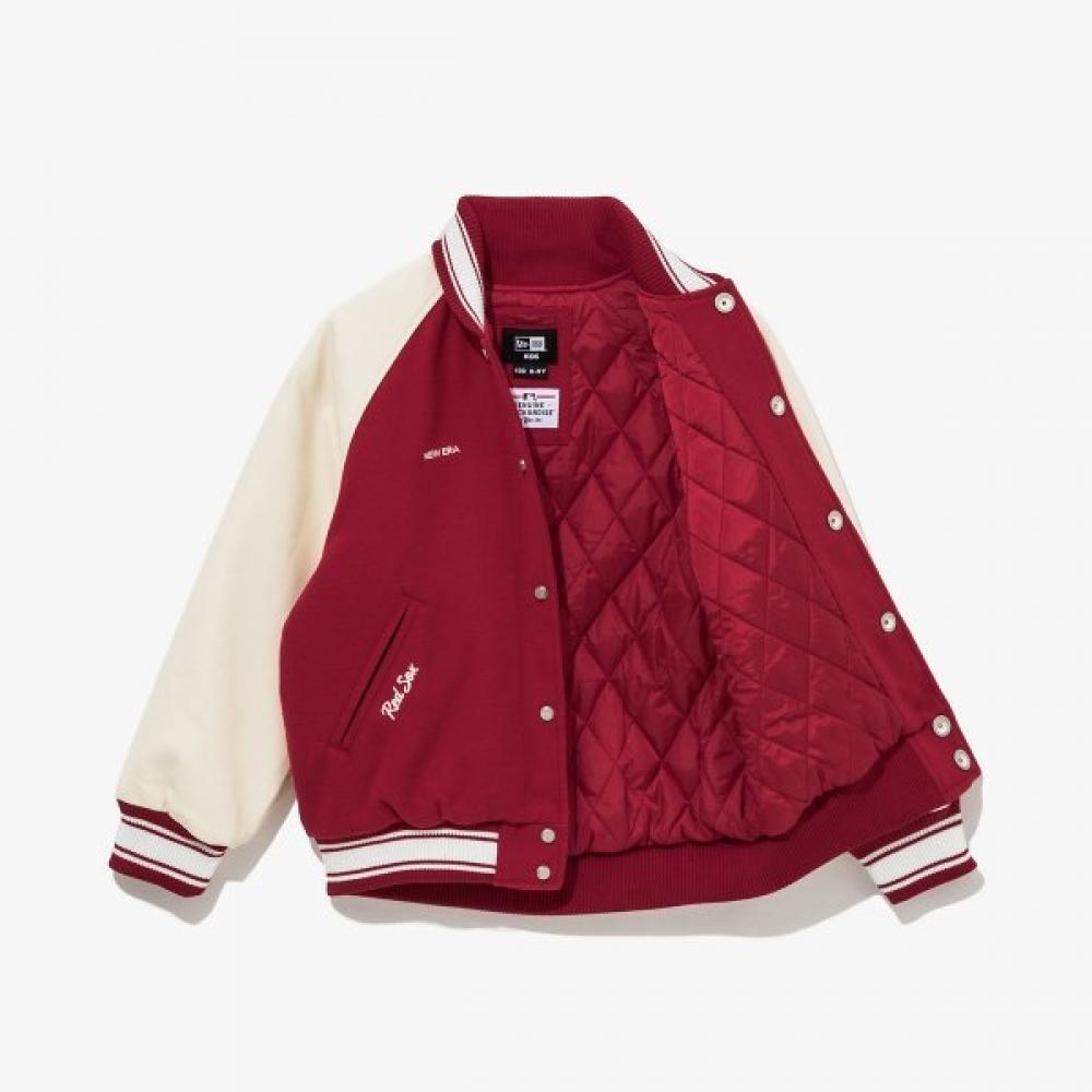 New Era Kids Boston Red Sox Raglan Varsity Jacket Red 14856275