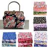 5PCS/0x25cm Vintage Japanese Style Floral Golden Stamping Printed Fabric Assorted DIY Patchwork