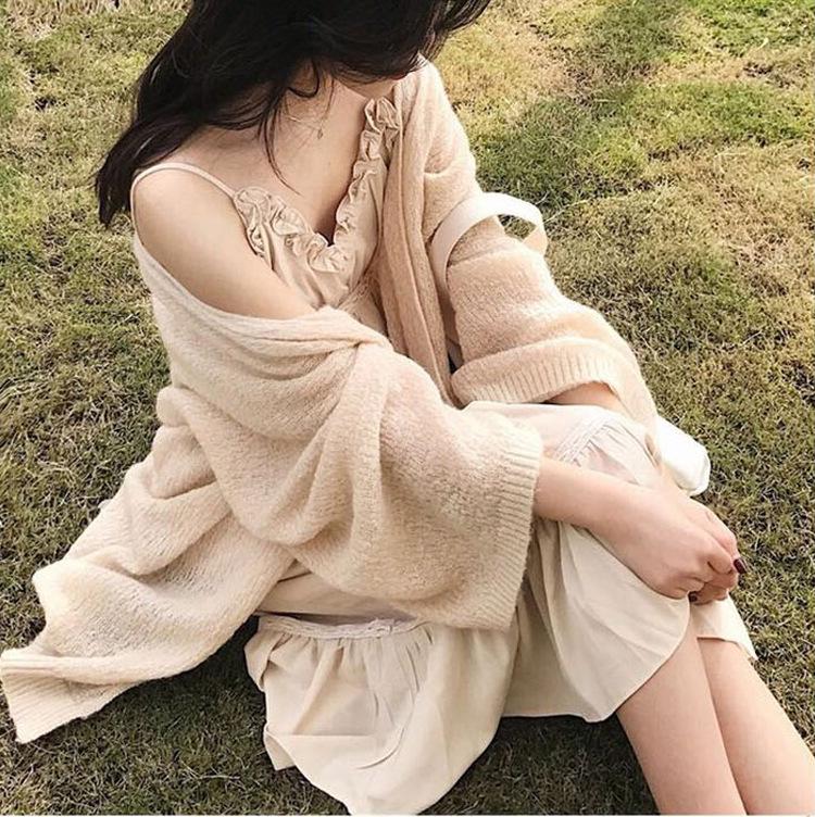 2025 Chic Loose Knit Cardigan: Women's Mid-Length, Lightweight, Sun-Protective Summer Wear