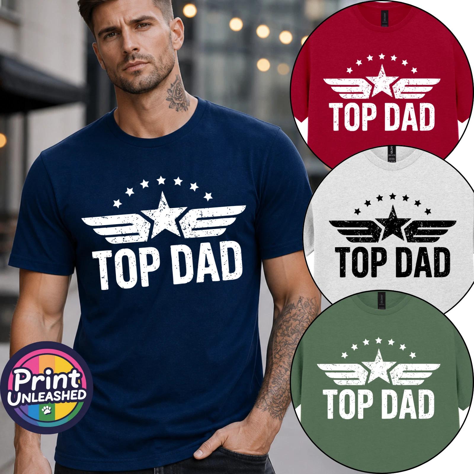 Classic Top Dad Tee Funny Dad T Shirt Retro Print Father’s Day Gift for Dad Tee 3XL