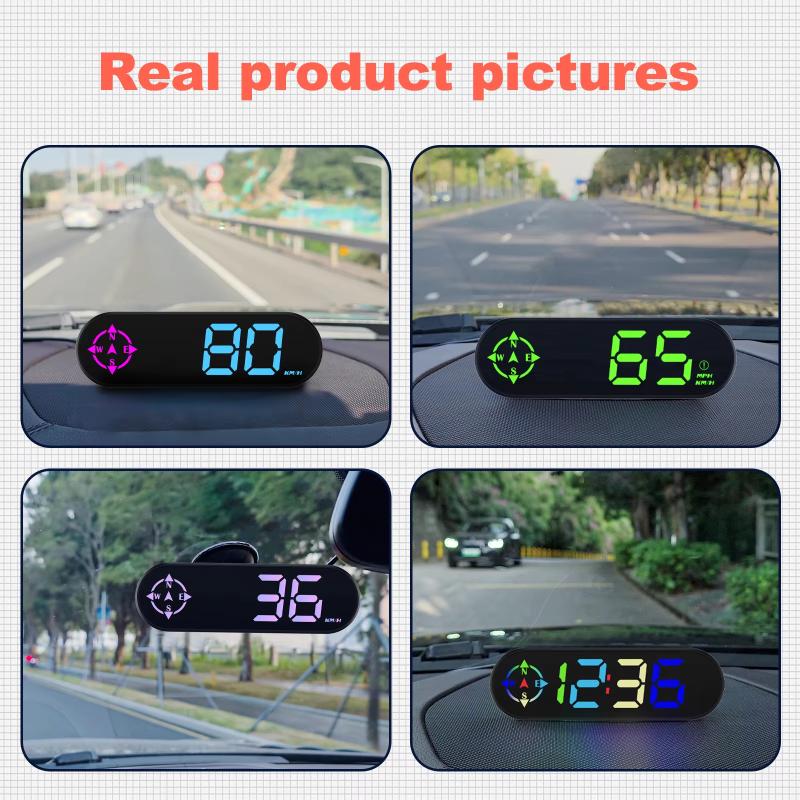 G29 GPS Head Up Display Real Time Speed Warning Compass Function Portable Auto Accessory for Travel Drivers