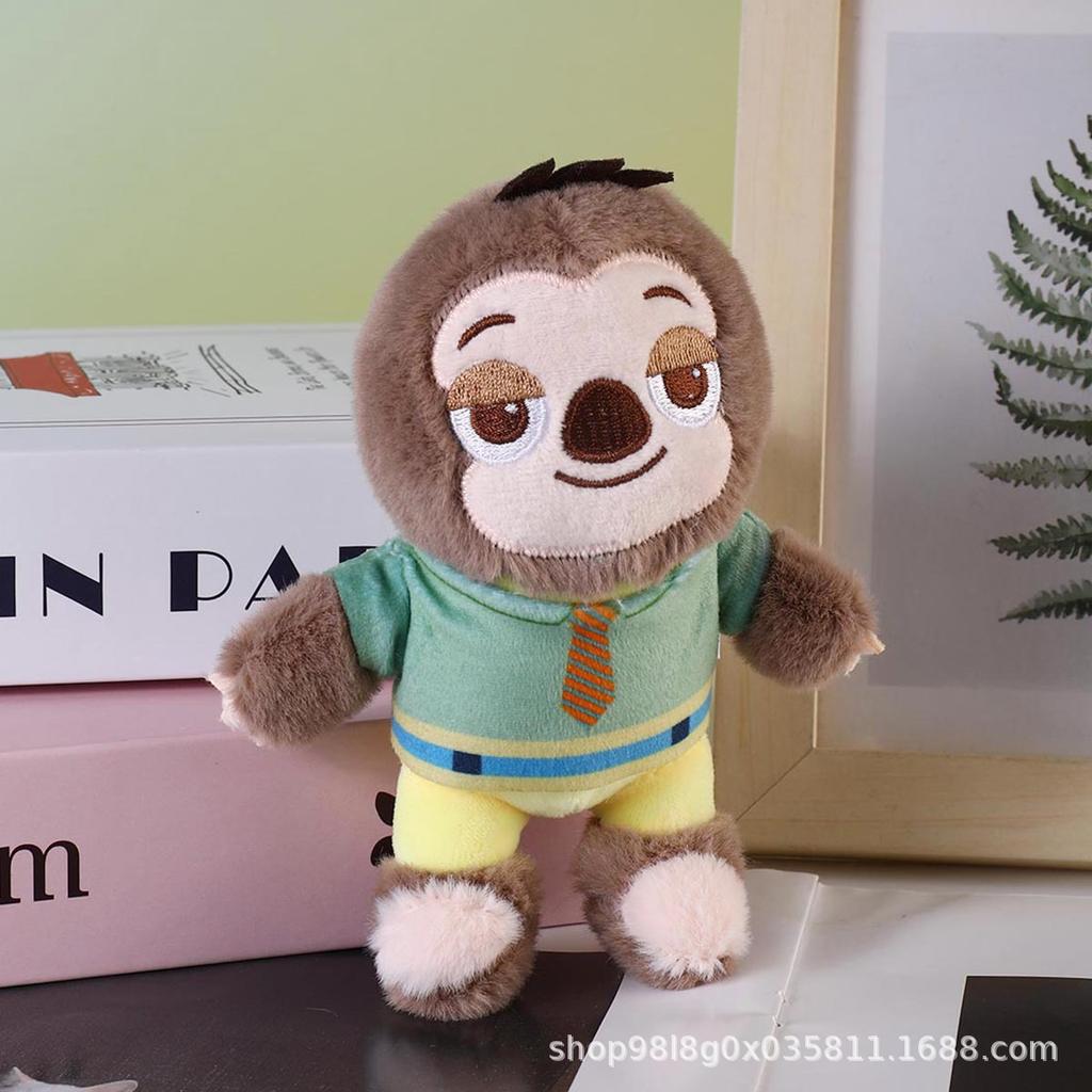 Zootopia Judy Nick Cartoon Plush Toy Keychain Adorable Plush Keychain Backpack Doll Pendant Children Birth Date Present