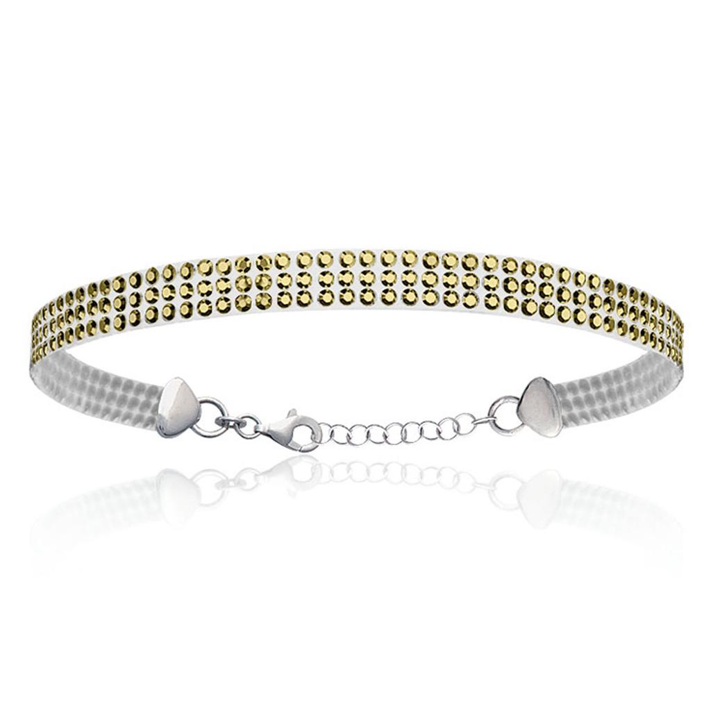 Les Trésors De Lily [L5652] - Silver Bracelet 'Sissi' Gold - 6 Mm