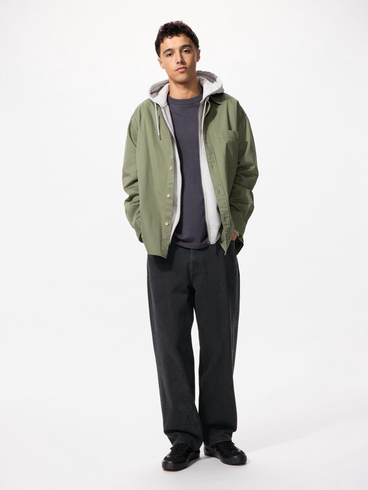 

Широкие прямые джинсы Uniqlo 08 DARK GRAY/UNISEX 33