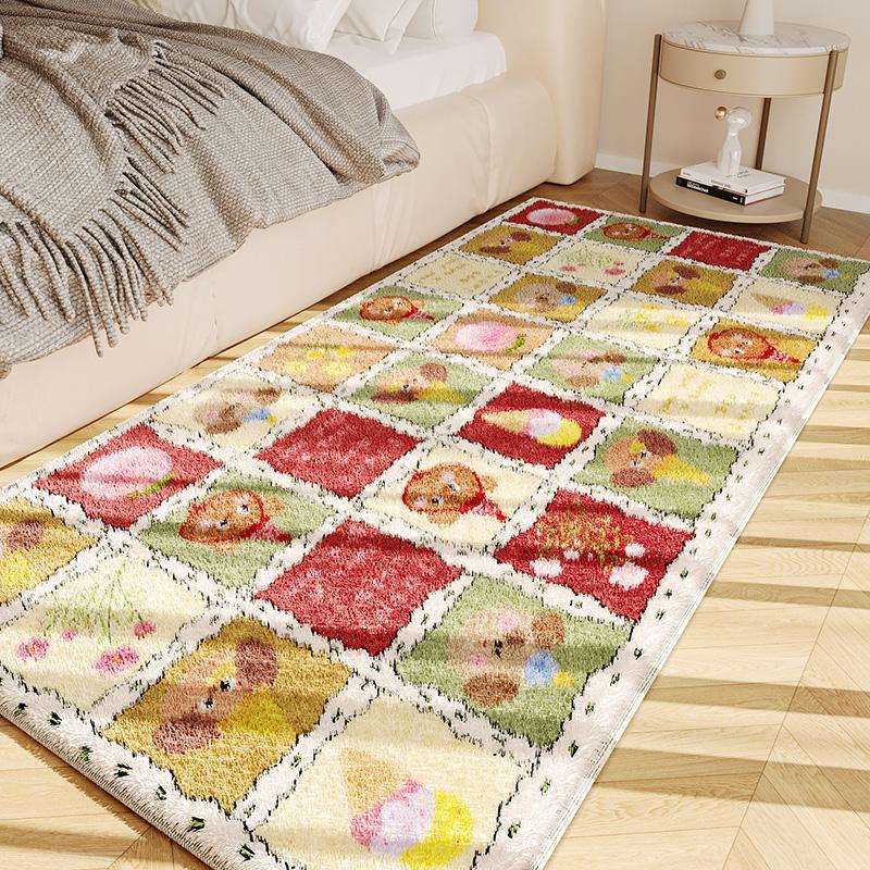 Couverture de chevet isolante d'hiver pour chambre d'enfant, Coussin pour le pied du lit, le salon, le balcon, Décoration intérieure