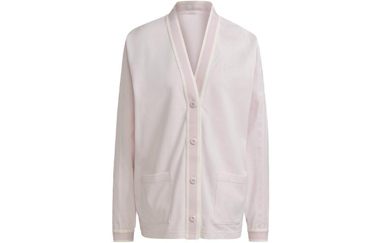 Adidas Originals Knitwear Women s Pearl Crystal Purple V Neck Moderate Cardigan H56437 38