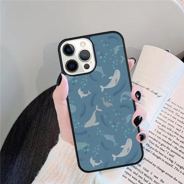 Orcas Whale Phone Case Back Cover For iPhone 17 Air 16 15 14 Plus 11 Pro Max 13 Pro Max 12 Max Coque