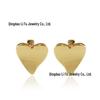 18K Gold Plated Zircon Hoop Earrings and Ear Cuffs with Sparkling Heart and Star Studs for Women