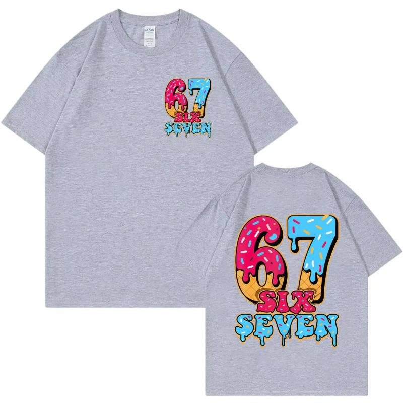 Funny Six Seven 67 Meme T-shirts Men Women Clothing Harajuku Y2k Fashion T-shirt Summer High Quality Cotton Oversized T Shirts