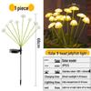 Pilzform Solar-LED-Lichterkette, Wasserdichte Outdoor-Campinglichter, Quallen-Design mit Windbetrieb