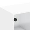 TV Cabinet with Glass Doors White 102 X 37 X 42 Cm