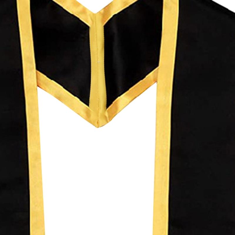 Color Matching Satin Fabric Graduation Stole Happy Graduation Party Accessory