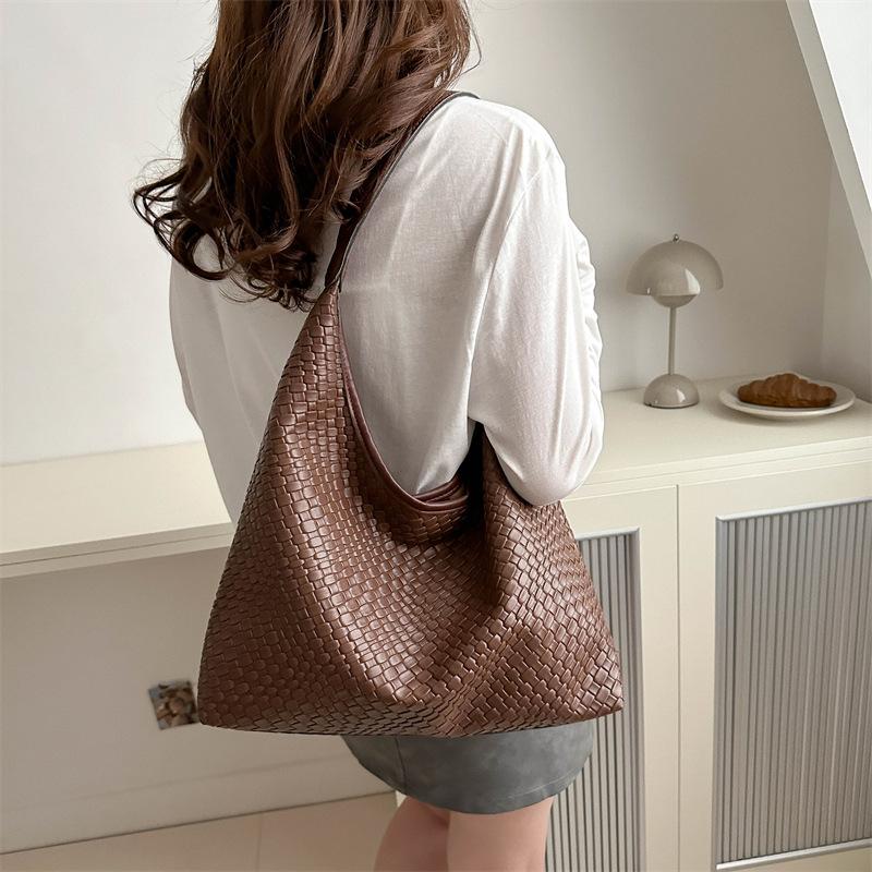 Jednolity kolor Piękny letni nowy styl popularny prosty swobodny retro duża pojemność modna torba na jedno ramię pod pachami