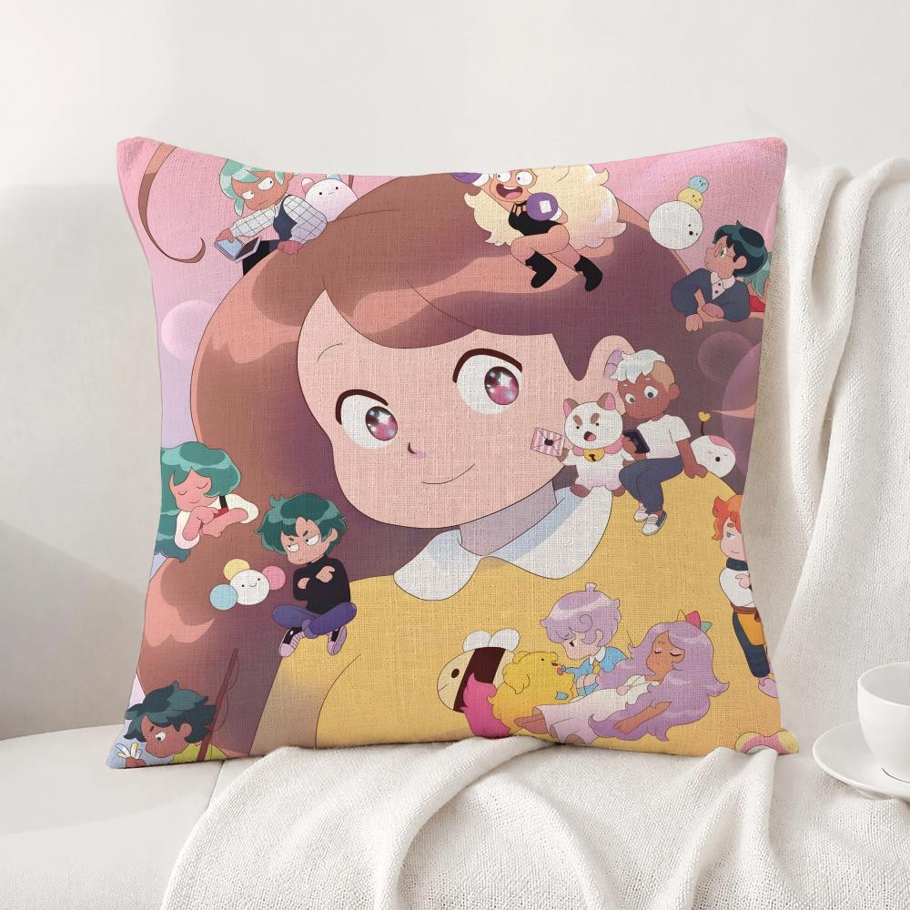 Anime Bee and PuppyCat Cushion Cover Natural Linen Pillowcase Set AllinOne Decor Cushion Cover for Sofa Bedroom Chair