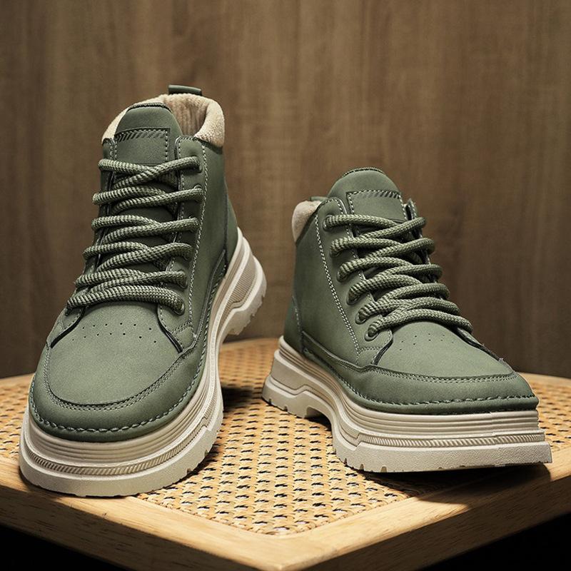 2025 winter new Martin boots men's high-top British style retro leather shoes casual trend classic tooling boots