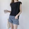 Women S Loose Round Neck Sleeveless T Shirt Summer Casual Top