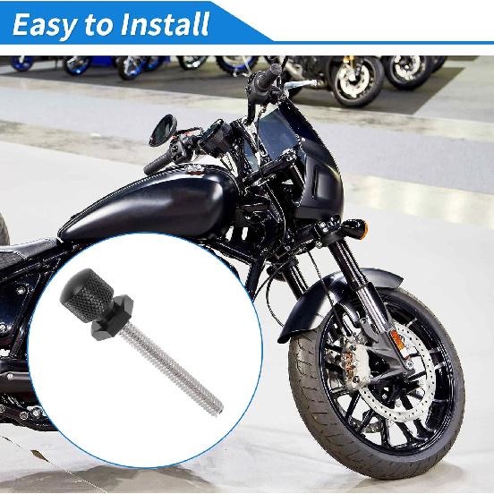 Parafusos para Para-brisa para Harley Davidson Touring Street Glide/Street Glide Specials 14-24 1 Peça Parafuso Longo 2 Peças Parafusos Curtos Liga de Alumínio Preto