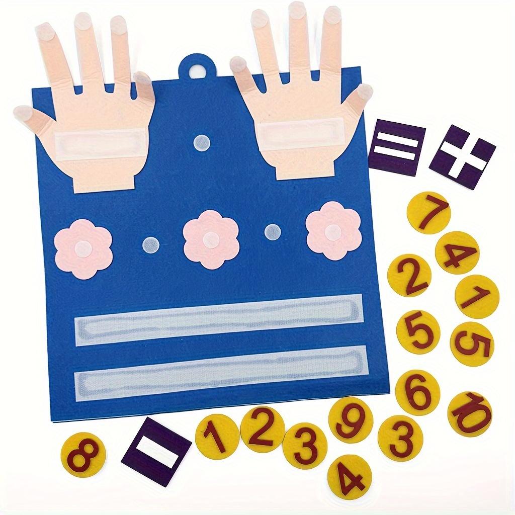 Kid Felt Finger Numbers Math Toys Children Counting Early Learning Educational Board For Toddler Teaching Aid