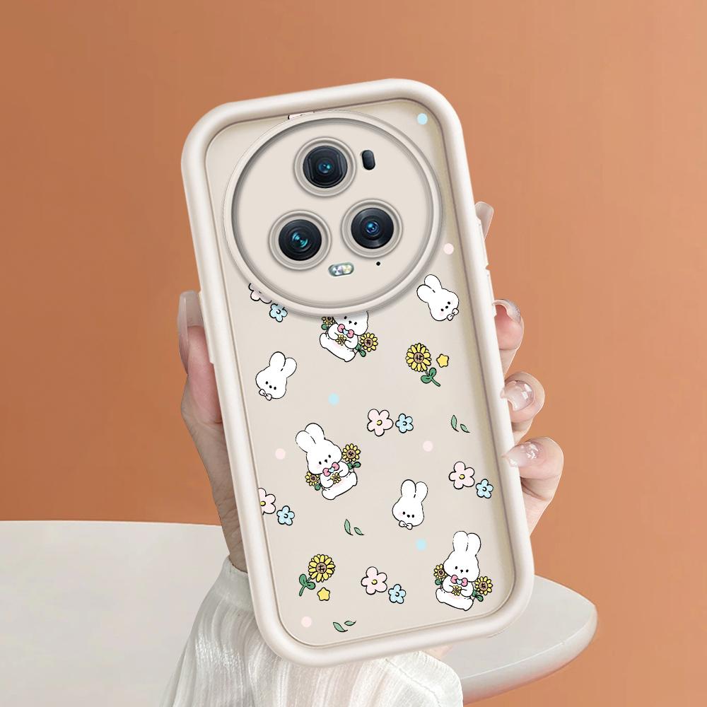 Soft Silicone Square Ladder Printing Pattern Phone Casing Full Cover Camera Shockproof Protection Rubber Case for Huawei Honor