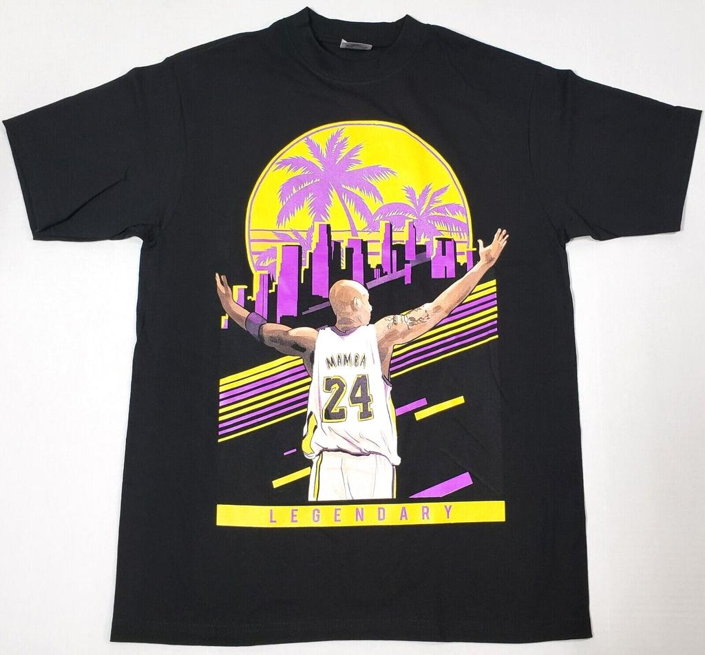 Los Angeles T-shirt LA Legend Kobe Black Mamba Men's Tee Black New