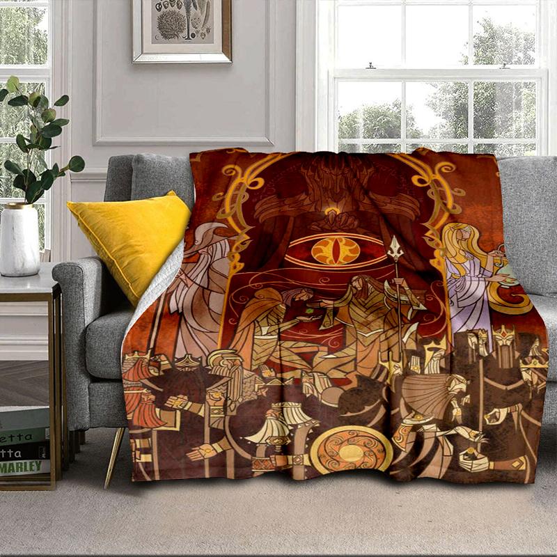 Tree Of Life Sword Symbol Blanket Flannel Blanket for bed, sofa, Camping, Hiking, Picnic Essentials, gift for family Fan gifts