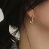 PONYKISS S Sterling Silver Line Hook Stud Earrings For Women Party Classic Fine  Minimalist Accessories