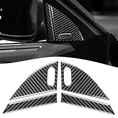 4pcs Panel Cover Trim Car Accessories Carbon Fiber