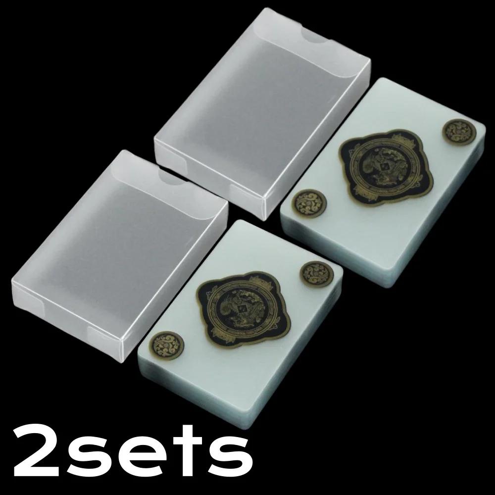 Waterproof Transparent PVC Playing Cards Set for Poker and Card Games with Durable Box Ideal for Blackjack and Euchre