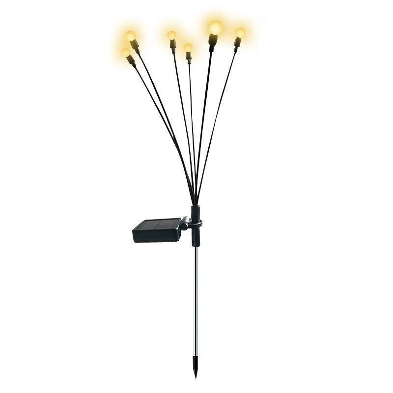 Solar Firefly Lights 6/8/LEDs Outdoor Garden Vibrant Swing Lights IP65 Waterproof Lamps for Patio Pathway Yard Christmas Decor