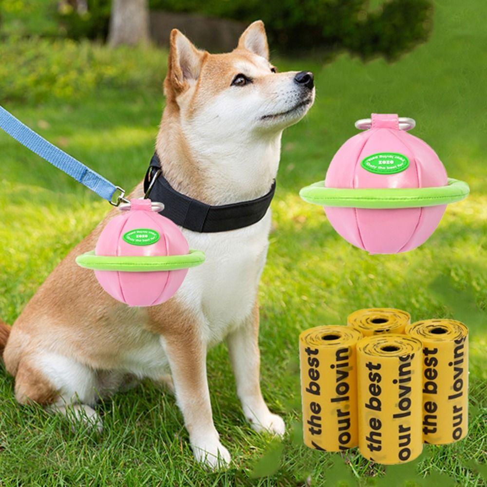 Colorful Dog Poop Bag Holder Hanging Dogs Waste Bag Holder Dog Poo Bags Dispenser Walking