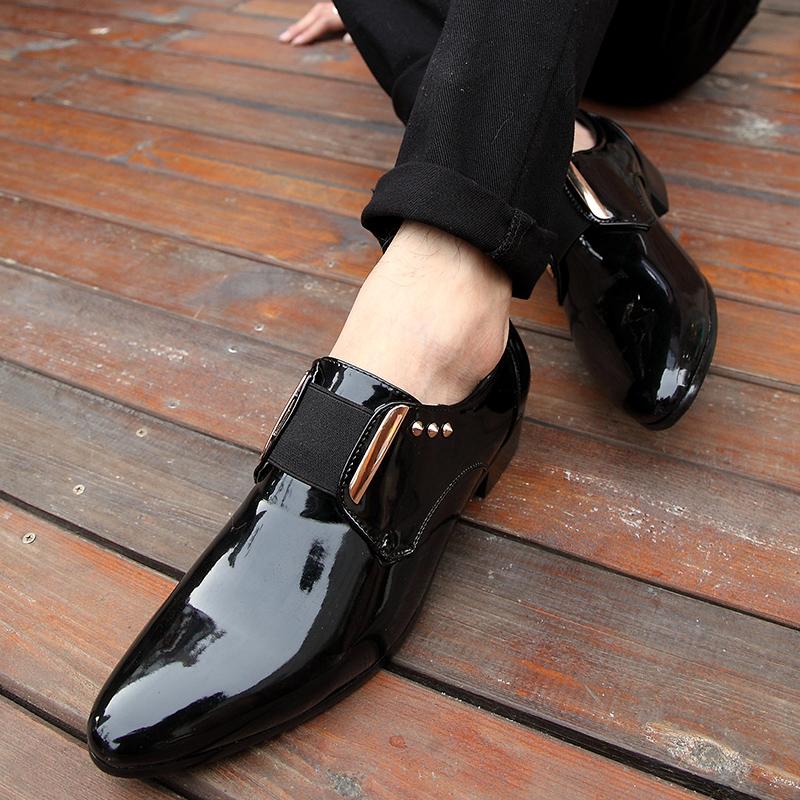 Fashion Men Fashion Classic Formal Shoes Black Brown Luxury One Step Men Lefu Shoes Korean Wedding Party Shoes Size 38-46 Men Shoes