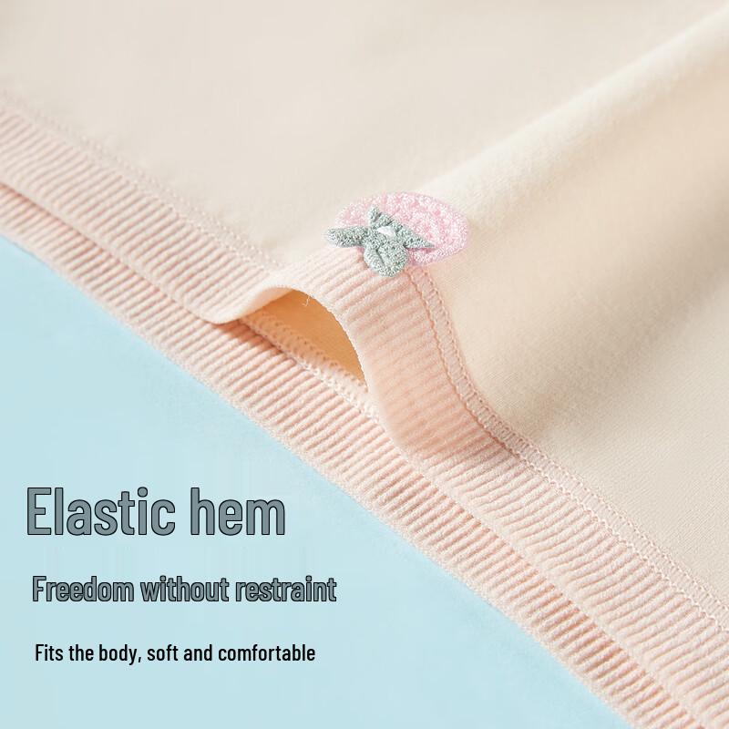 FENTENGCARE Women's 7A Antibacterial Seamless Mid-Waist Cotton Panties