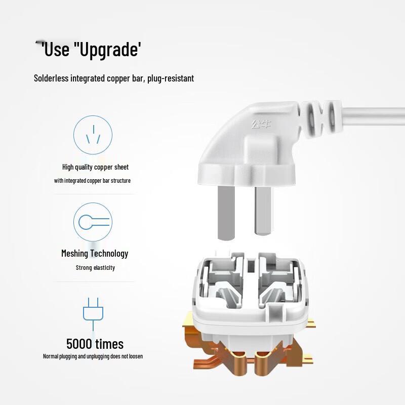 BULL Power Strip with Child Protection CN Plug (adapter Included)
