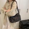 Denim Bag Women's Large Capacity Shoulder Bag Multi-Pocket Commuter Crossbody Bag