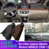 For Lifan Solano Martin Motors MM620 2008-2012 Dashmat Leather Dashboard Cover Suede Leather Dash Mat Pad Sunshade Accessories